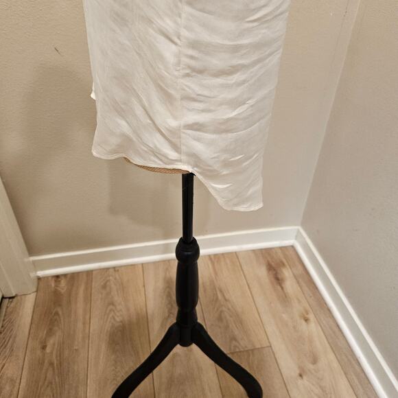 Theory Satin Deno Long Sleeve Button Down Asyem blouse - Picture 4 of 7